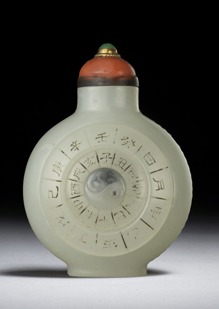 甲子盤兩儀轉心鼻煙壺